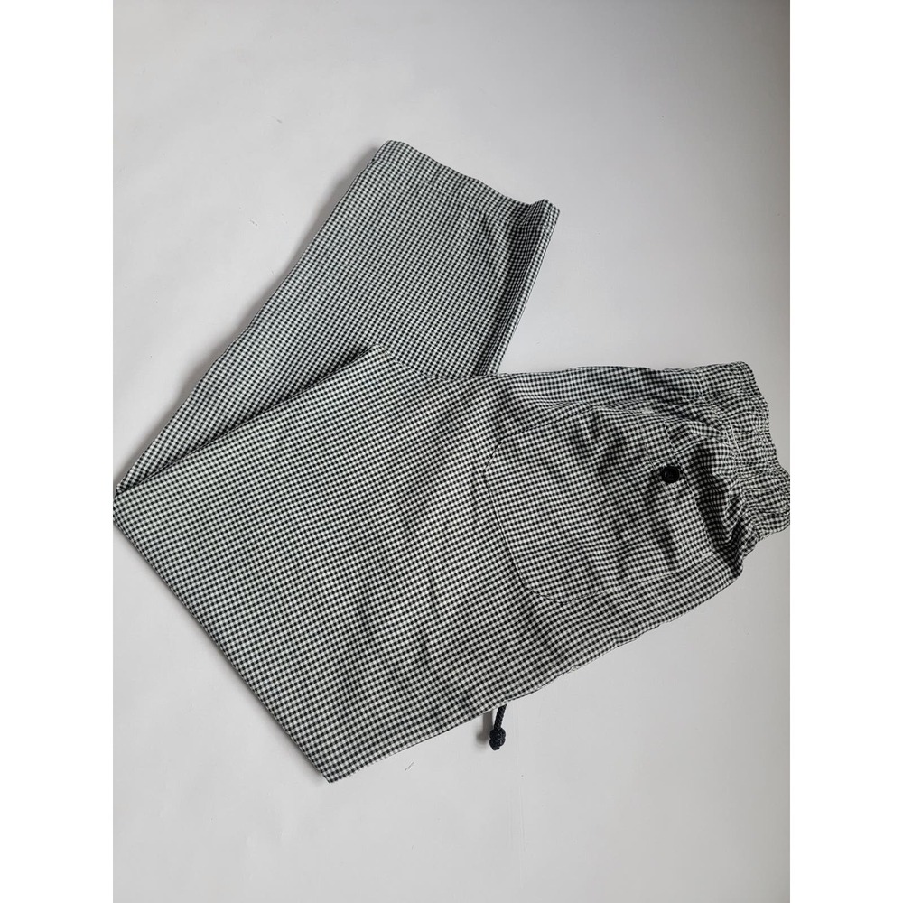 Chef Works Black & White Gingham pants size Small